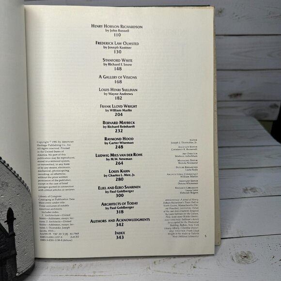 Three Centuries of Notable American Architects HC 1981 Illustrated Architecture - Picture 10 of 14